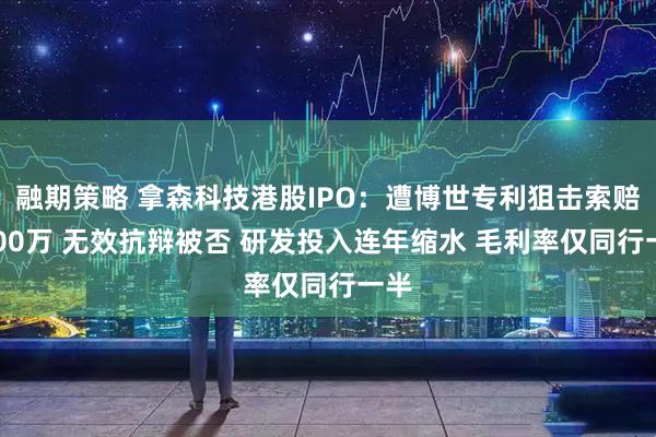 融期策略 拿森科技港股IPO：遭博世专利狙击索赔5000万 无效抗辩被否 研发投入连年缩水 毛利率仅同行一半
