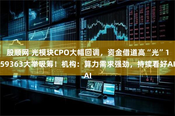 股顺网 光模块CPO大幅回调，资金借道高“光”159363大举吸筹！机构：算力需求强劲，持续看好AI